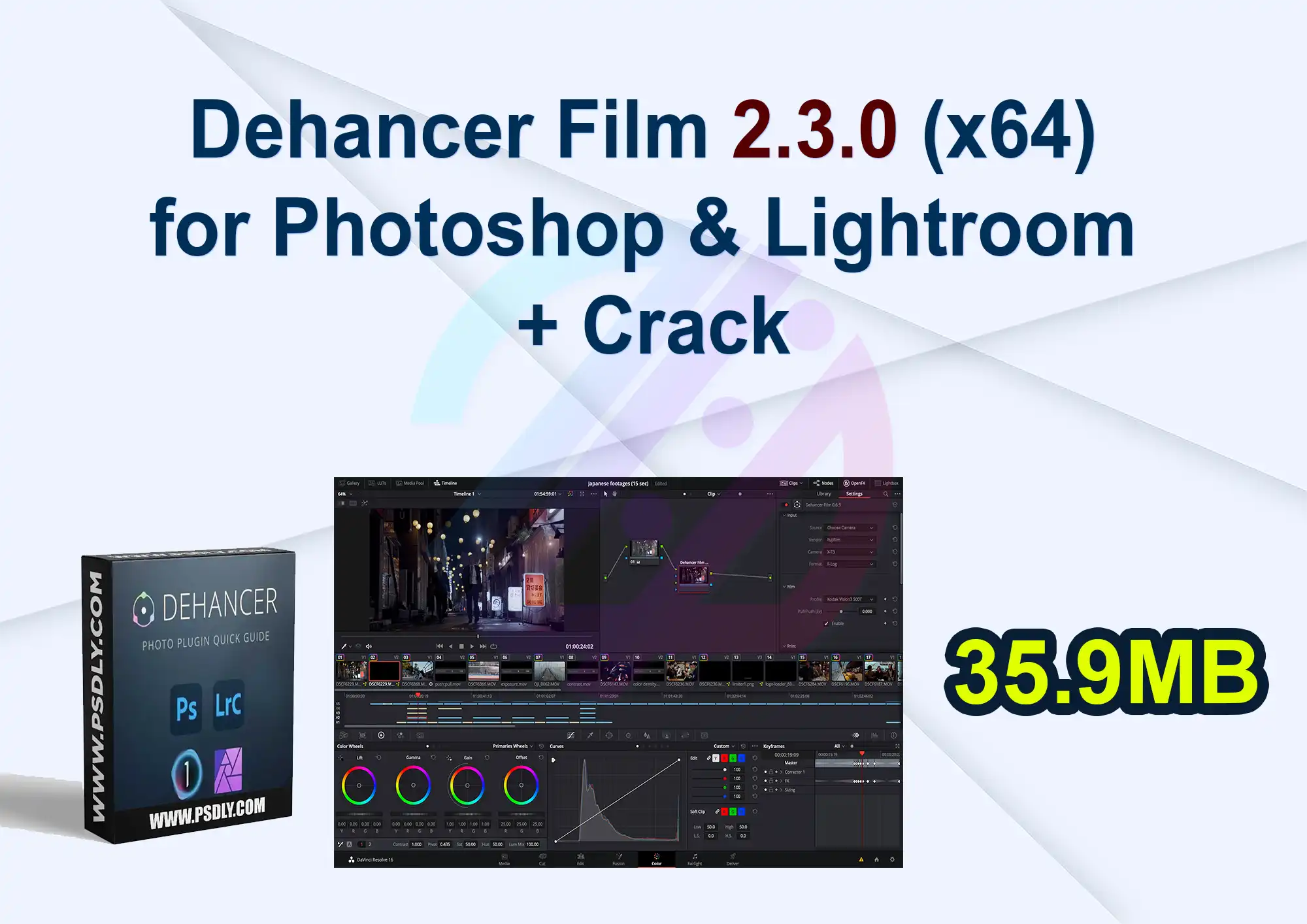 Dehancer Film 2.3.0 (x64) for Photoshop & Lightroom + Crack