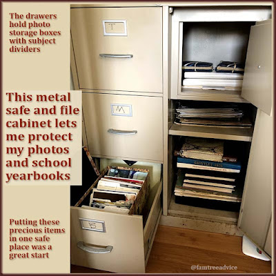 My family photos took a big step forward when I placed them all in a safe. But there's much more organizing to do.