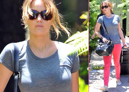 Jennifer Lawrence's Pre-Weekend Luggage Loadup » Gossip