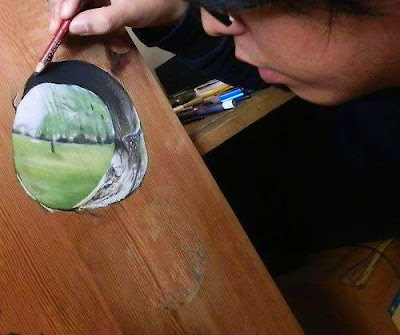 3D painting on wood