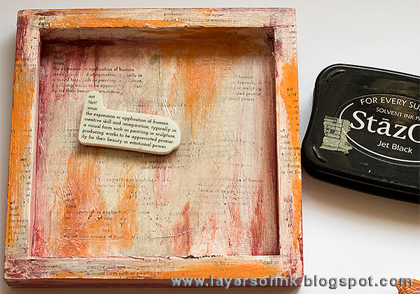 Layers of ink - Art Colors My World Shadow Box tutorial by Anna-Karin, with products by Prima Marketing and Finnabair