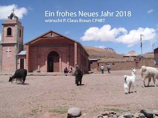 Ein frohes Neues Jahr 2018 wünscht P. Claus Braun CP4BT