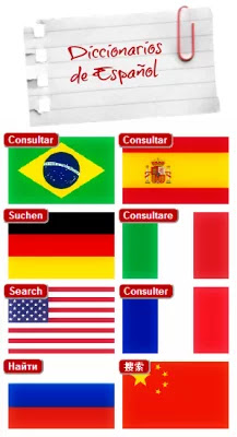 Dicionários bilíngues português-espanhol, inglês-espanhol, italiano-espanhol, francês-espanhol, alemão-espanhol, russo-espanhol e chinês-espanhol.