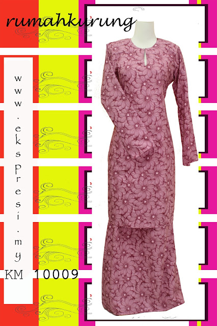 Kurung Moden KM-10009 - Light Coral