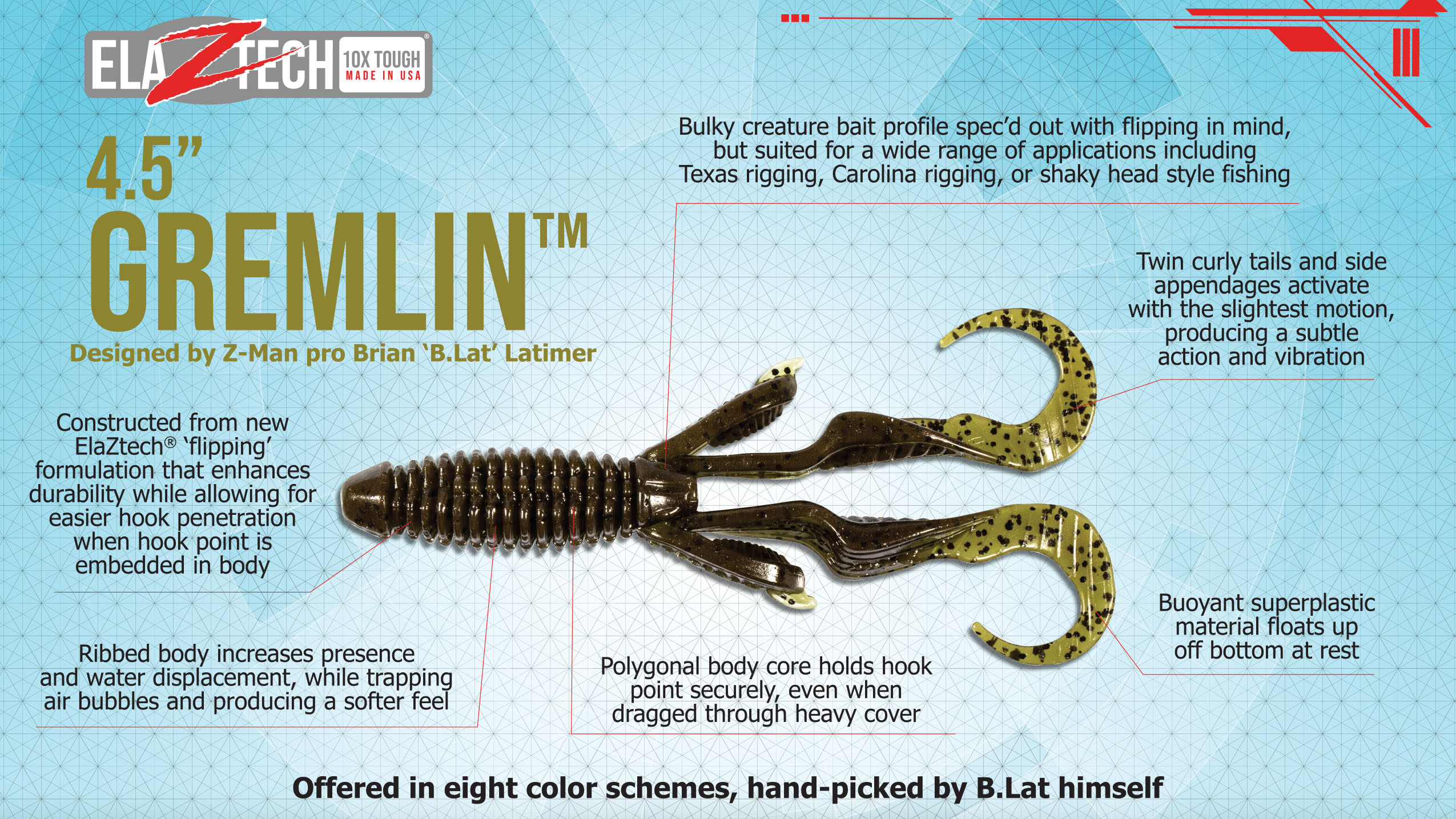 IBASSIN: Z-Man® pro Brian 'B.Lat' Latimer gets tricky with gnarly new  creature bait