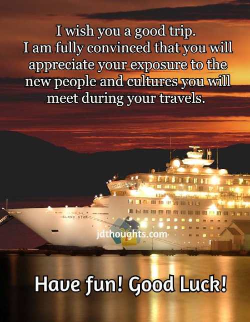 Congratulations quotes for holiday trip