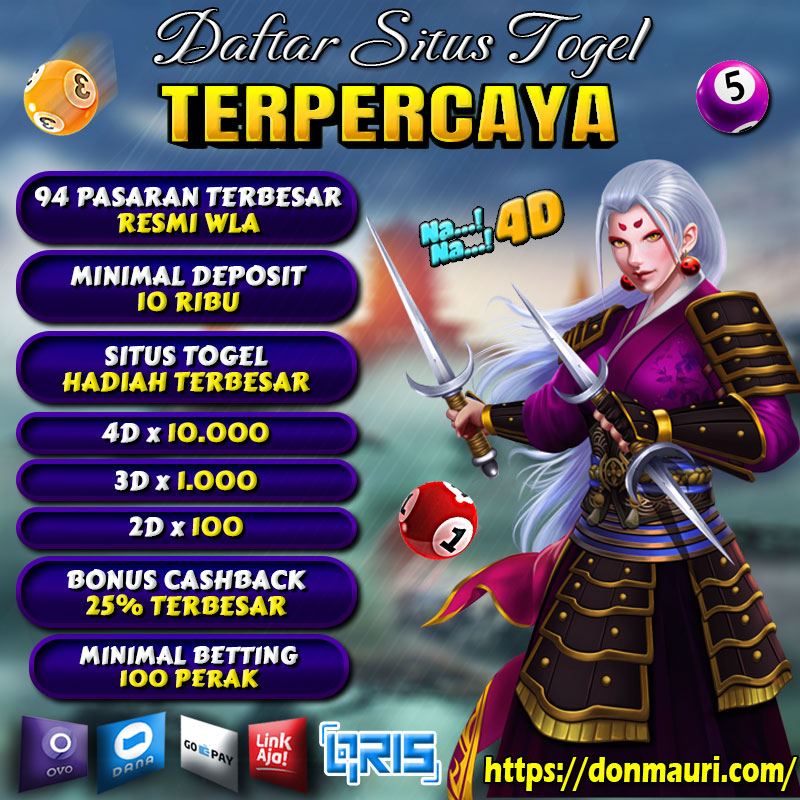 NANA4D : Daftar 7 Situs Togel Terpercaya & Resmi 2024 Hadiah Terbesar 4D 10 Juta Di Indonesia Kalian Menang Kami Bayar !