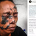 Cinta NKRI Harga Mati, Pria Ini Tatto Peta Indonesia Di Wajahnya