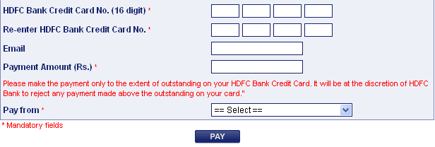 HDFC Bill Desk