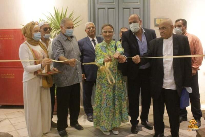 Egypt Cartoon .. Inauguration of the exhibition "Naguib Mahfouz in the eyes of the caricature"