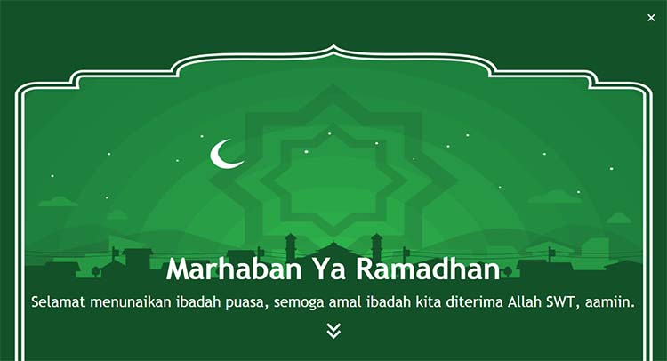 Membuat Ucapan Marhaban Ya Ramadhan Dengan Parallax Efek