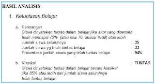 Format Analisis Soal Hasil Ulangan Harian Dengan Excel Format Analisis Soal Hasil Ulangan Harian Dengan Excel