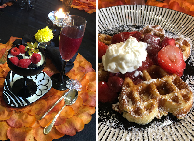 Fresh berries, a parfait and fresh Belgian waffles delighted during our breakfast.