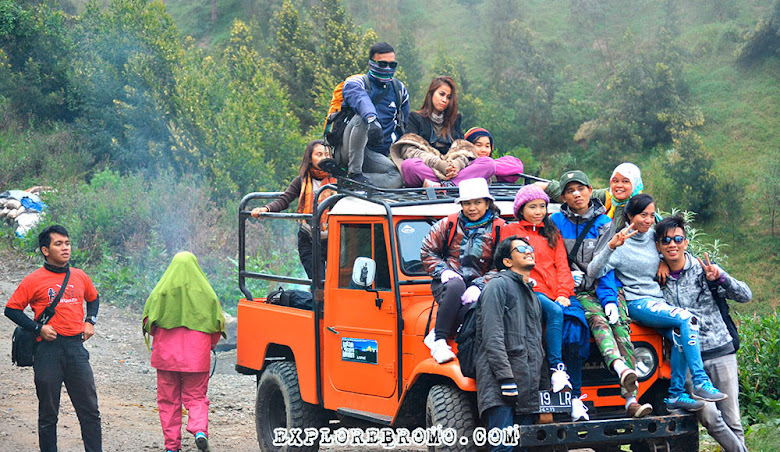 pengunjung dan wisatawan Bromo