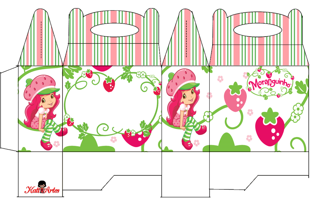 Strawberry Shortcake Free Printable Lunch Box. 