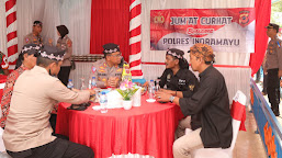 Jumat Curhat Bersama Tokoh Masyarakat, Kapolres Indramayu Terima Saran dan Aspirasi