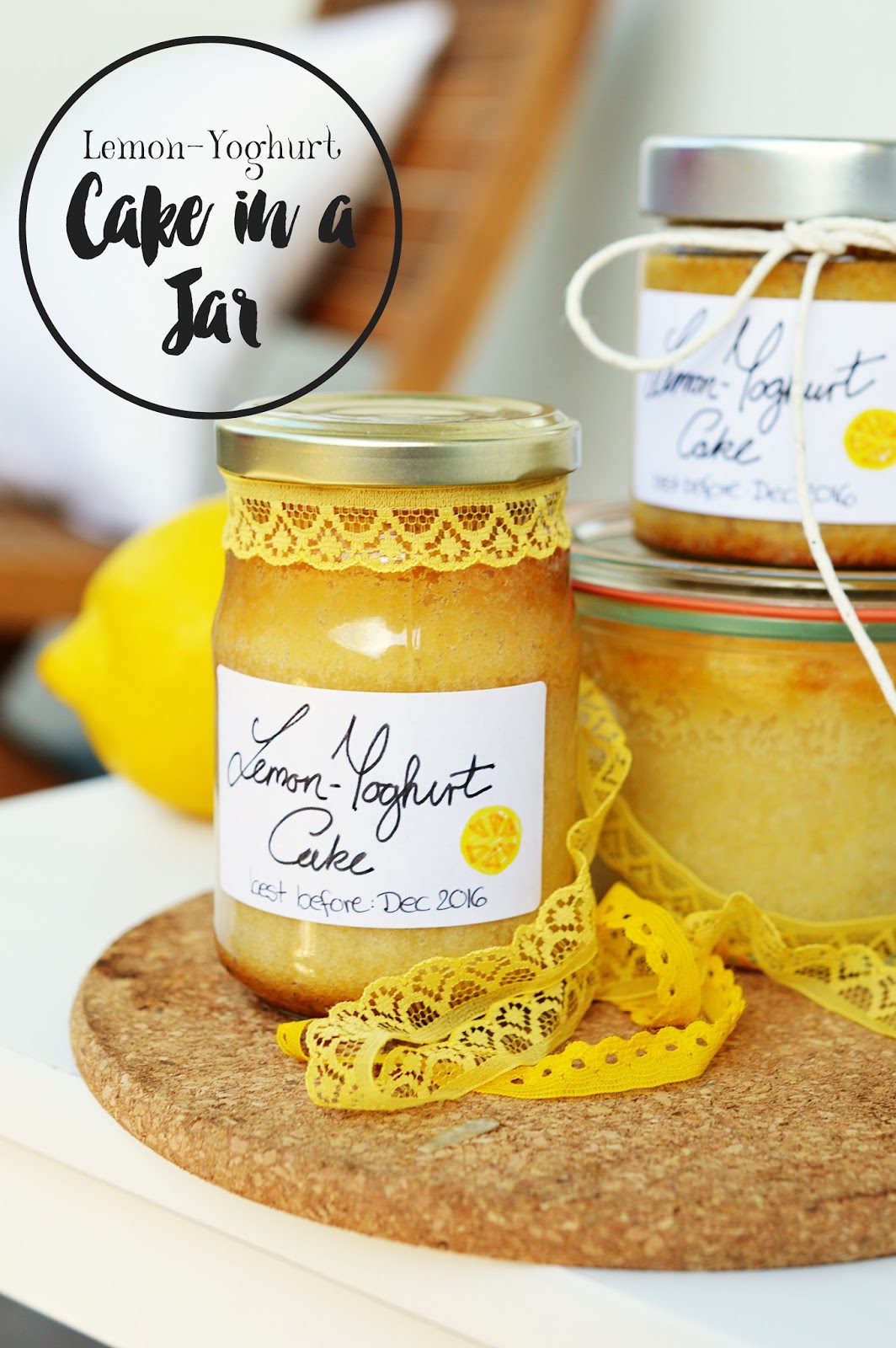 Recipe | Lemon and Yoghurt Cake in a Jar | Motte's Blog