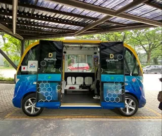 Bus Listrik Otomatis Tanpa Sopir Pertama di Indonesia Hadir di The Breeze BSD City, Mau Coba?