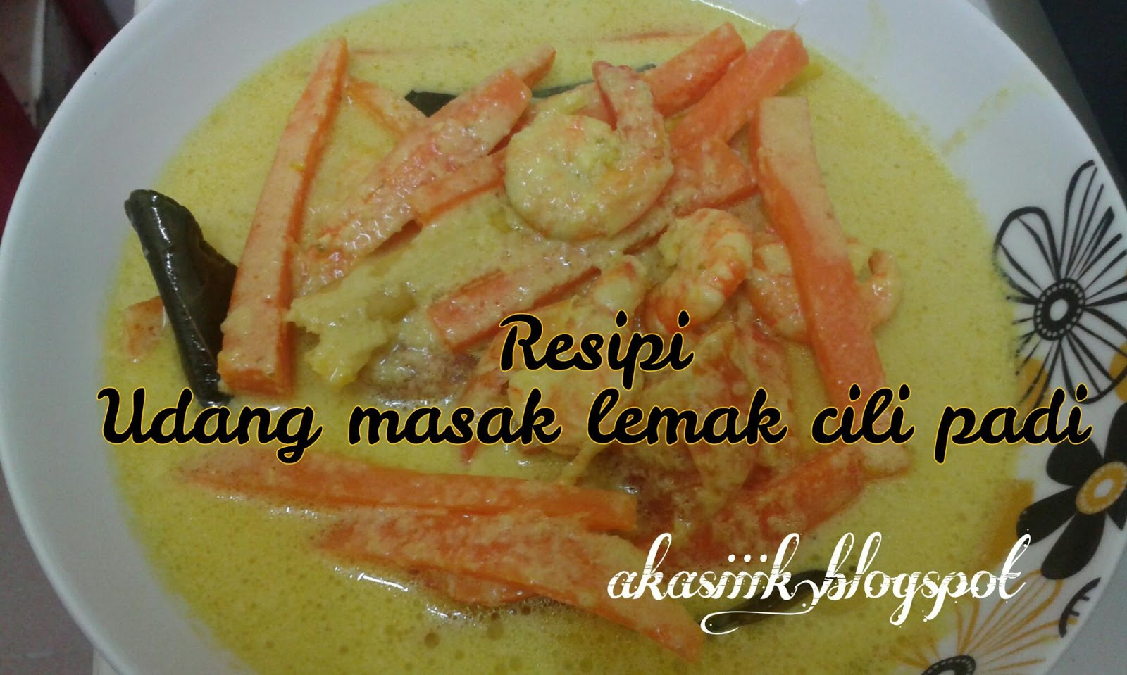 Resipi Udang Masak Lemak