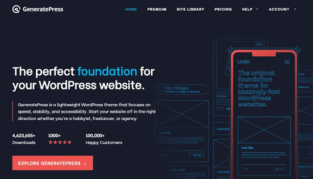 best free wordpress theme is GeneratePress