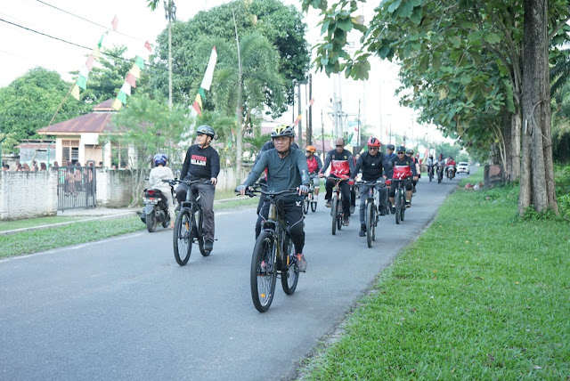 Bupati Asahan Gowes Lebih Kurang 23 Km