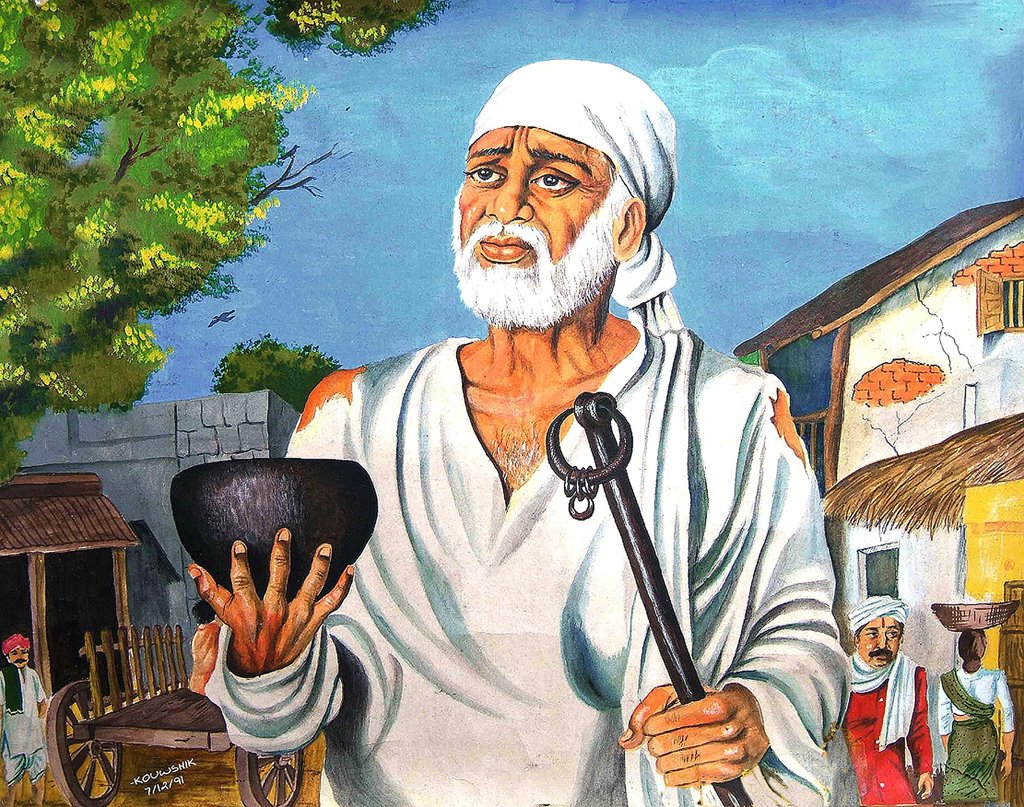 shirdi sai baba painting
