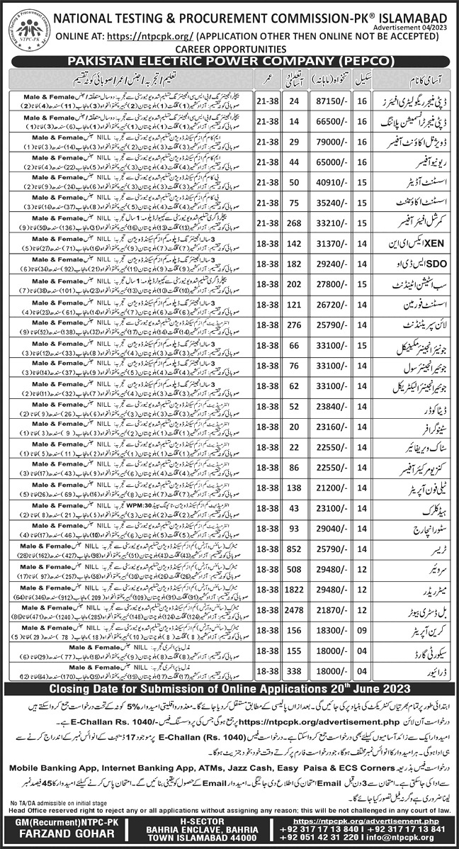 Pakistan Electric Power Company Jobs 2023 - Latest Advertisement