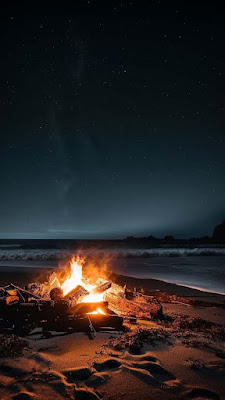 Beach Fire iPhone Wallpaper is a free high resolution image for iPhone smartphone and mobile phone.