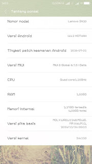 Custom Rom MIUI 8 for Lenovo S920