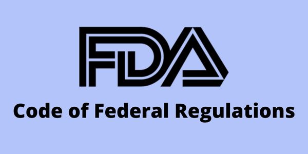 How many titles are there in the FDA CFR (Code of Federal Regulations)?