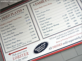 Lobster Shacks en Massachusetts: Menú del Woodman's of Essex