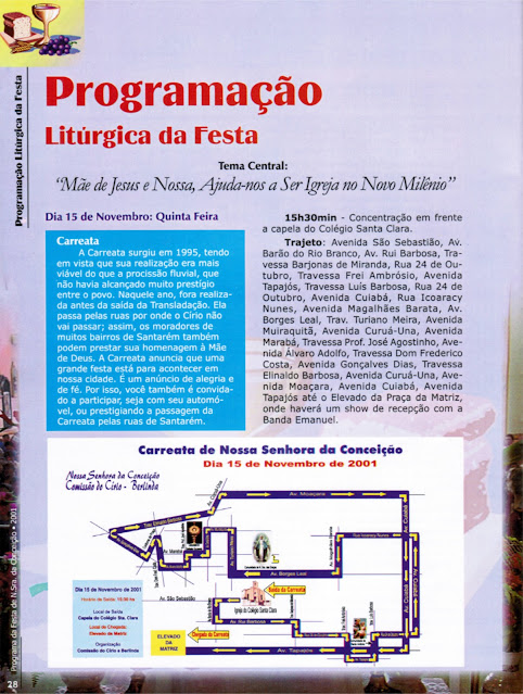 FESTA DE NOSSA SENHORA DA CONCEIÇÃO - 2001 - Santarém - Pará - Brasil