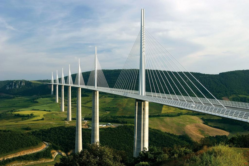 viadotto millau, francia, ponte, viaduc