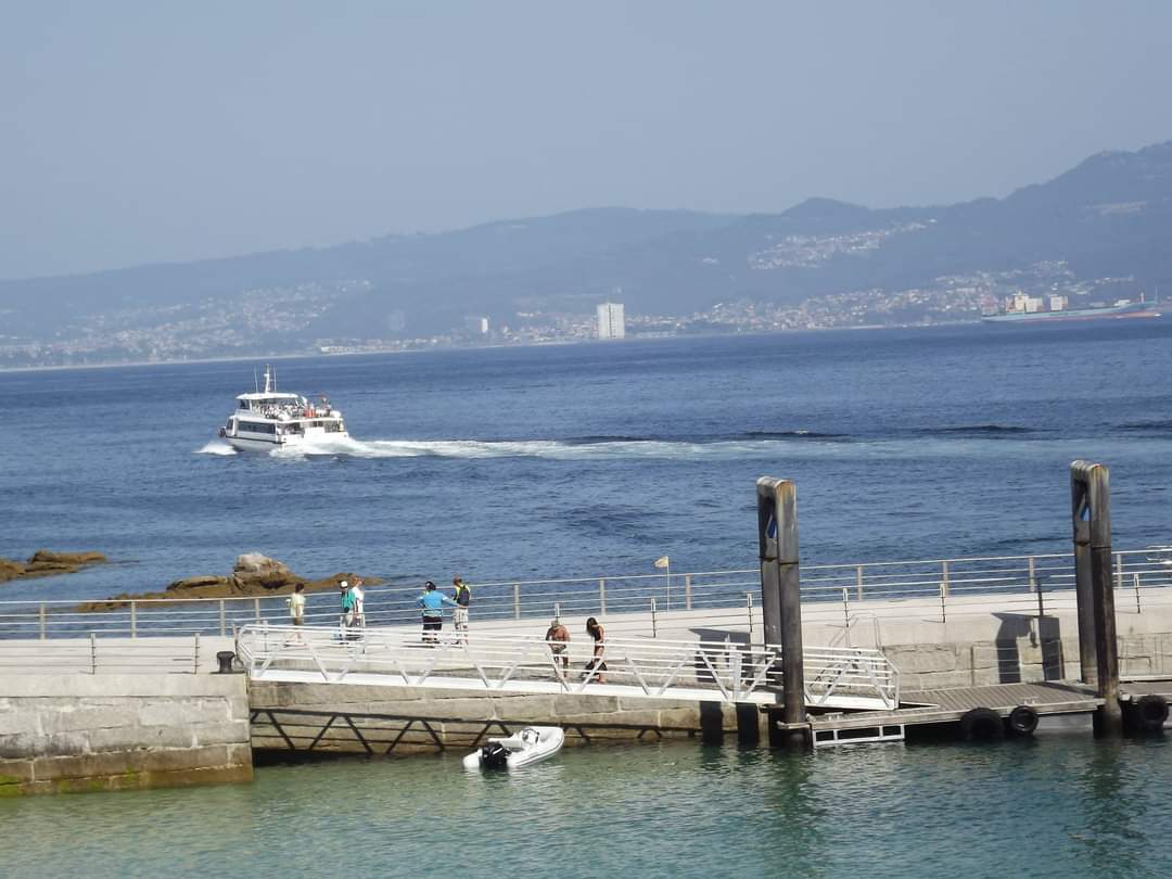 Puerto en las islas Cíes