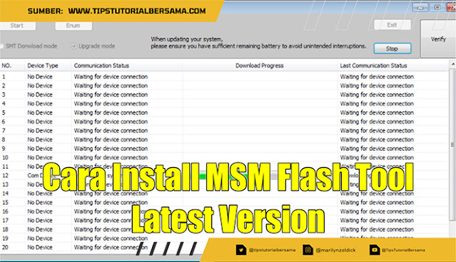 Cara Install MSM Flash Tool Latest Version