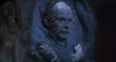 Pinhead is trapped in a pillar - but not for long...