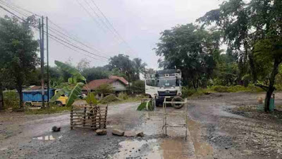 Ada Apa..!! Masyarakat Menanam Pohon di Jalan Raya Suakasari..Ini Faktanya