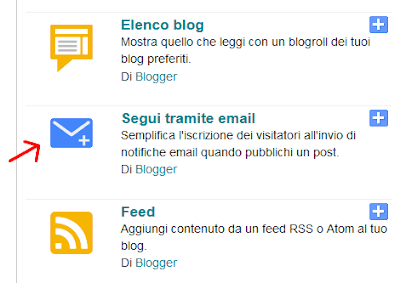 Aggiungere una newsletter al tuo sito blogger