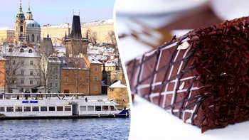 Prague cruise with dessert