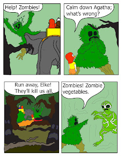 zombie vegetables attack