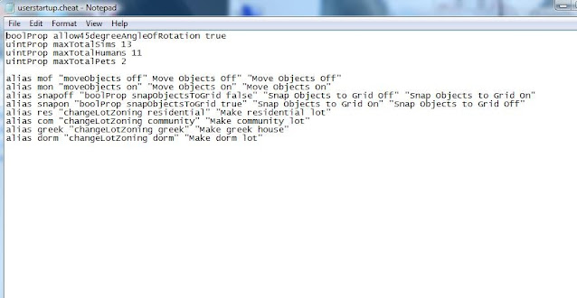 The userstartup.cheat file: Holy Grail of The Sims 2 Cheats