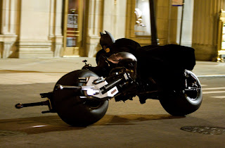 Batman on the new Batpod