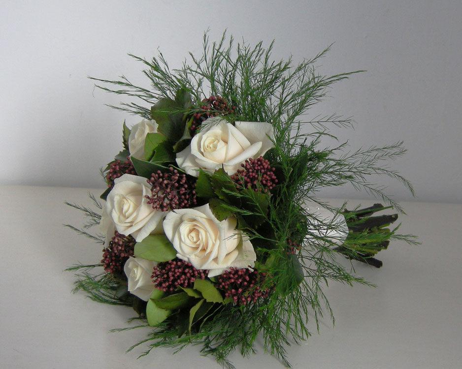 Christmas wedding flowers