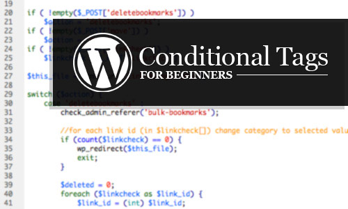 wordpress conditional tags