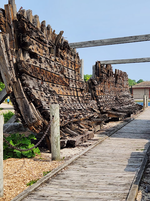 Part of the hull of the Lottie Cooper