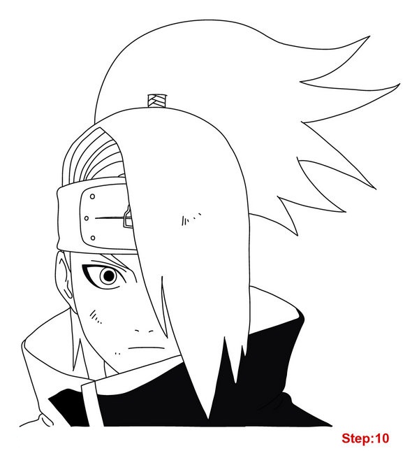 How to Draw Deidara Naruto Shippuden