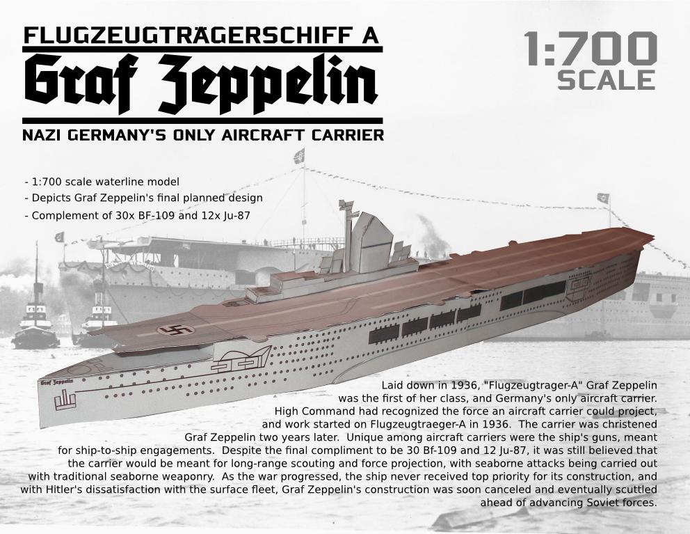 Nazi Aircraft Carrier Graf Zeppelin Papercraft ...