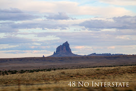 48 No Interstate back roads cross country coast-to-coast road trip Ship Rock New Mexico