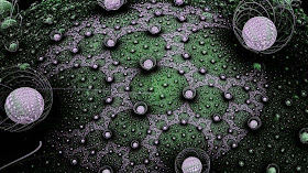 render-fractal-pattern-abstract-balls-green