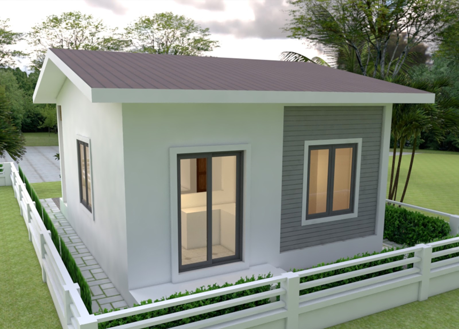 Desain Dan Denah Rumah Minimalis Modern Dengan Luas Tanah 7 X 6 M